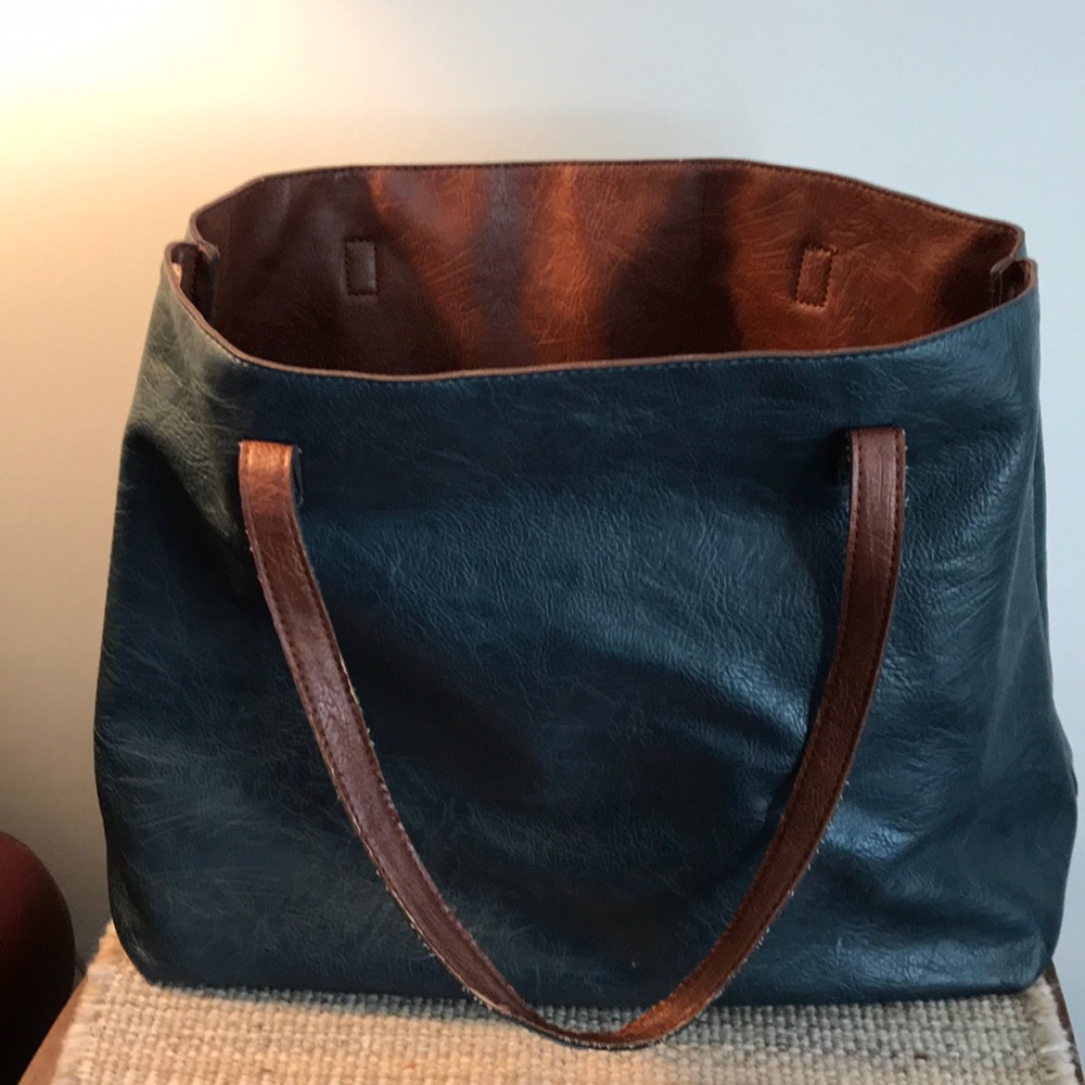 Medium blue, Leather purse